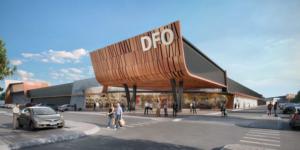 Artist's impression of new DFO Shopping Complex at Perth Airport